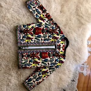 Open printed jacket